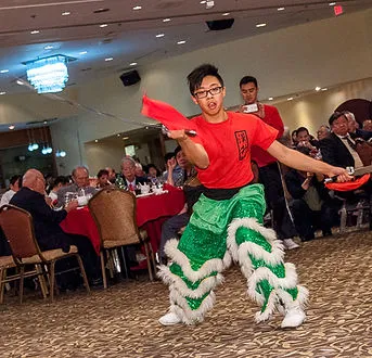 Darren Jhong at a banquet performance
