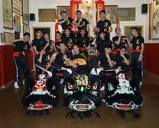 Hon Hsing lion dance troupe group photo